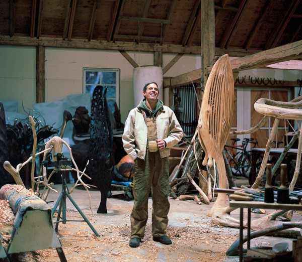 Nick Taylor in his studio. (Photo by Kari Medig)